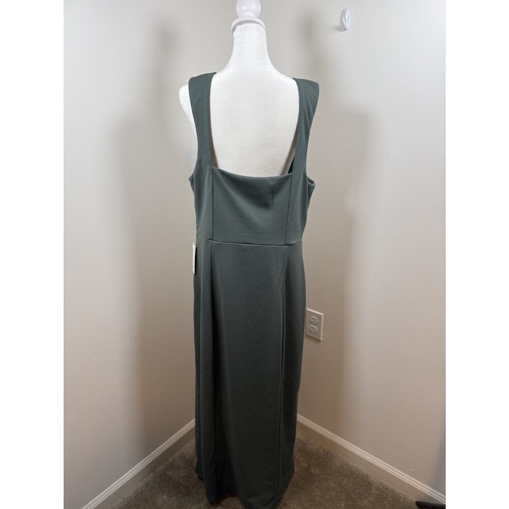 NWT SHOW ME YOUR MUMU Size XXL Eden Midi Dress Sleeveless Green Stretch Wedding - Picture 6 of 13